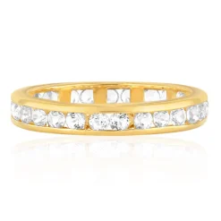 Weißer Topas-Silberring