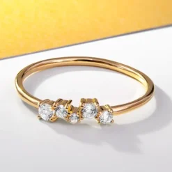 Weißer Topas-Silberring