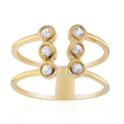 Weißer Topas-Silberring