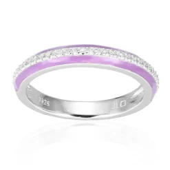 Weißer Topas-Silberring