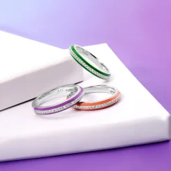 Weißer Topas-Silberring