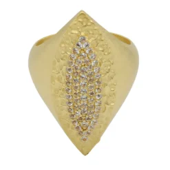 Weißer Topas-Silberring