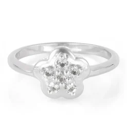 Weißer Topas-Silberring