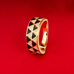 Weißer Topas-Silberring