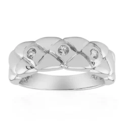 Weißer Topas-Silberring