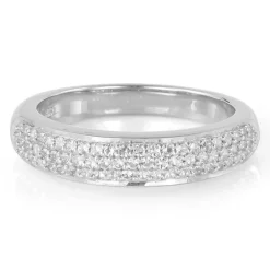 Weißer Topas-Silberring