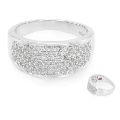 Weißer Topas-Silberring