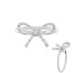 Weißer Topas-Silberring