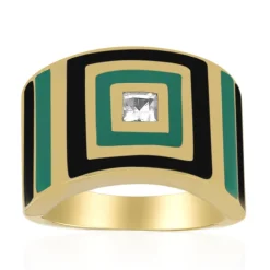 Weißer Topas-Silberring