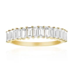 Weißer Topas-Silberring