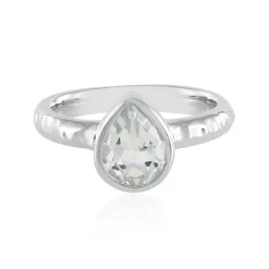 Weißer Topas-Silberring