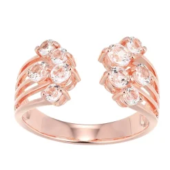 Weißer Topas-Silberring