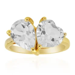 Weißer Topas-Silberring