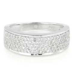 Weißer Topas-Silberring