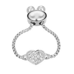 Weißer Topas-Silberring