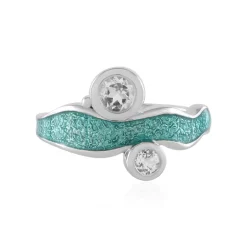 Weißer Topas-Silberring (Adela Silber)