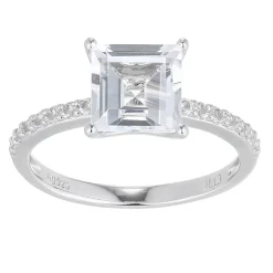 Weißer Topas-Silberring (Adela Silber)