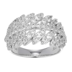 Weißer Topas-Silberring (Adela Silber)