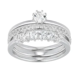 Weißer Topas-Silberringe