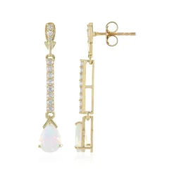 Welo-Opal-Goldohrringe (de Melo)