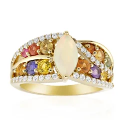 Welo-Opal-Goldring (Adela Gold)