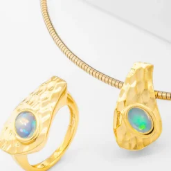 Welo-Opal-Silberanhänger