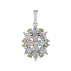 Welo-Opal-Silberanhänger