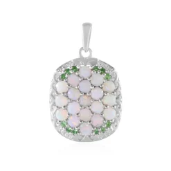 Welo-Opal-Silberanhänger