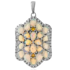 Welo-Opal-Silberanhänger