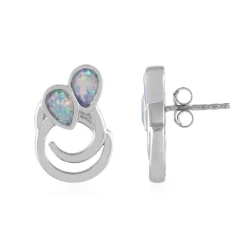 Welo-Opal-Silberohrringe