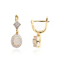 Welo-Opal-Silberohrringe