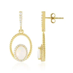 Welo-Opal-Silberohrringe