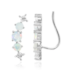 Welo-Opal-Silberohrringe