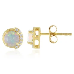 Welo-Opal-Silberohrringe