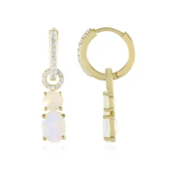 Welo-Opal-Silberohrringe