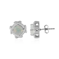 Welo-Opal-Silberohrringe
