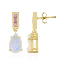 Welo-Opal-Silberohrringe (Adela Silber)