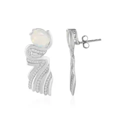 Welo-Opal-Silberohrringe (SAELOCANA)