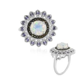 Welo-Opal-Silberring