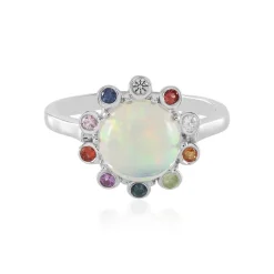 Welo-Opal-Silberring (Adela Silber)