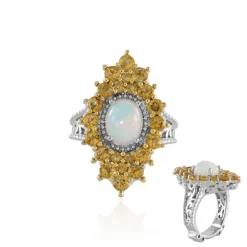 Welo-Opal-Silberring (Dallas Prince Designs)