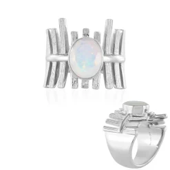 Welo-Opal-Silberring (de Melo)