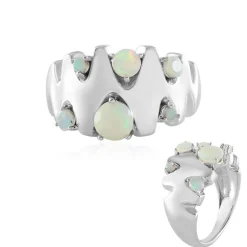 Welo-Opal-Silberring (de Melo)