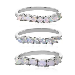 Welo-Opal-Silberringe