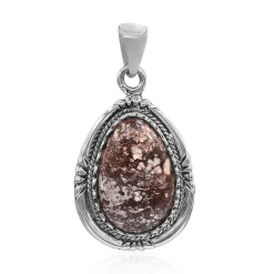 Wildpferd-Magnesit-Silberanhänger (Art of Nature)