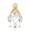 Zirkon-Goldanhänger