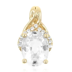 Zirkon-Goldanhänger