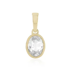 Zirkon-Goldanhänger