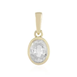 Zirkon-Goldanhänger