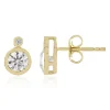 Zirkon-Goldohrringe